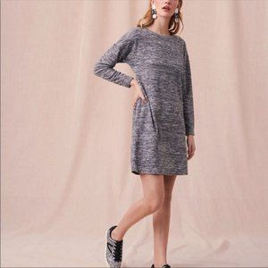 LOFT Lou & Grey Marled Drop Shoulder Dress Color: Grey Size: XS